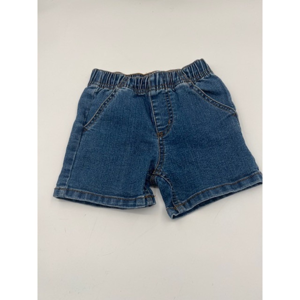 Carhartt Baby Girls Rugged Flex Denim Shorts Pull On Elastic Waist Size 24M